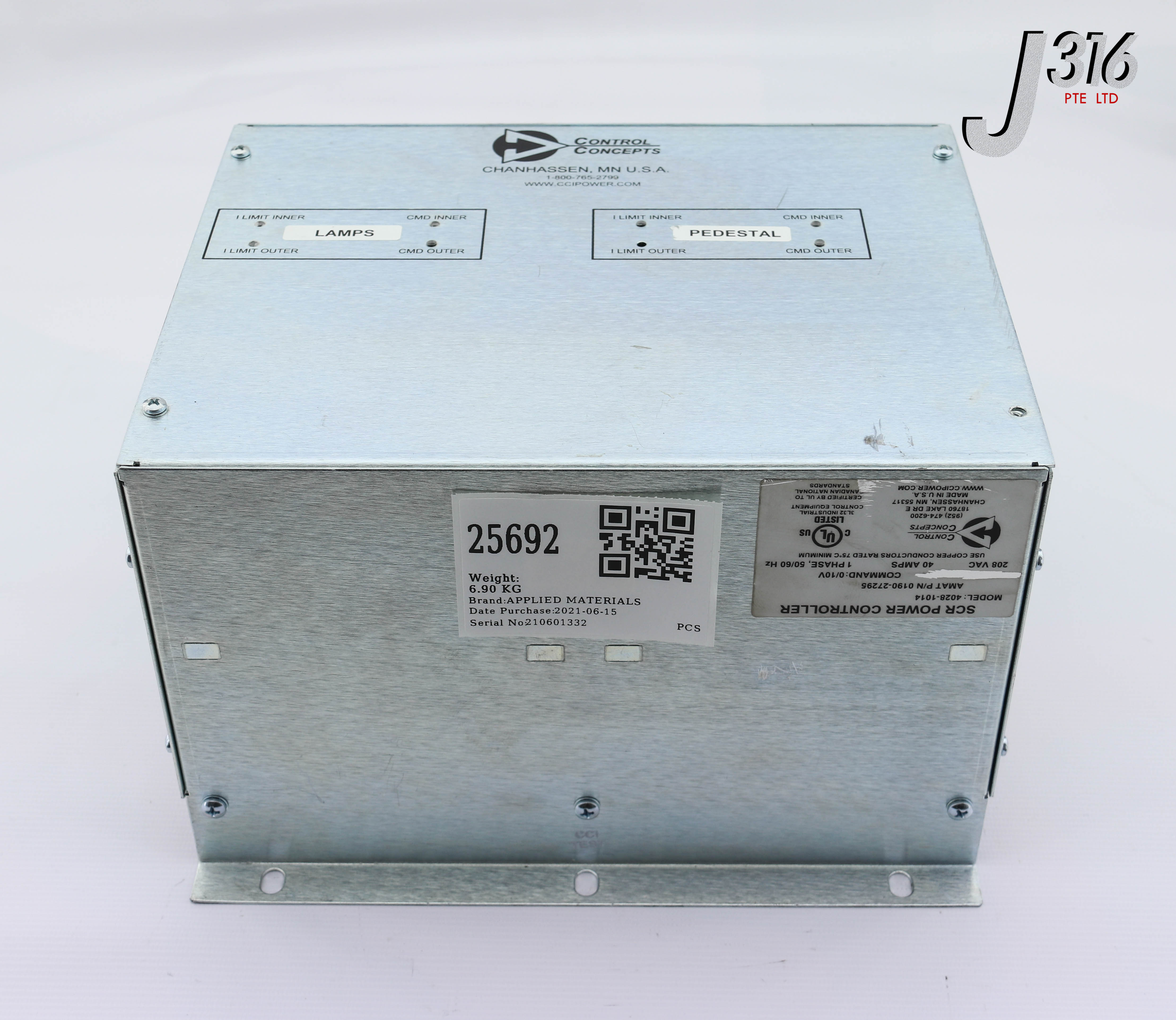 25692 APPLIED MATERIALS SCR POWER CONTROLLER, 4028-1014 0190-27295